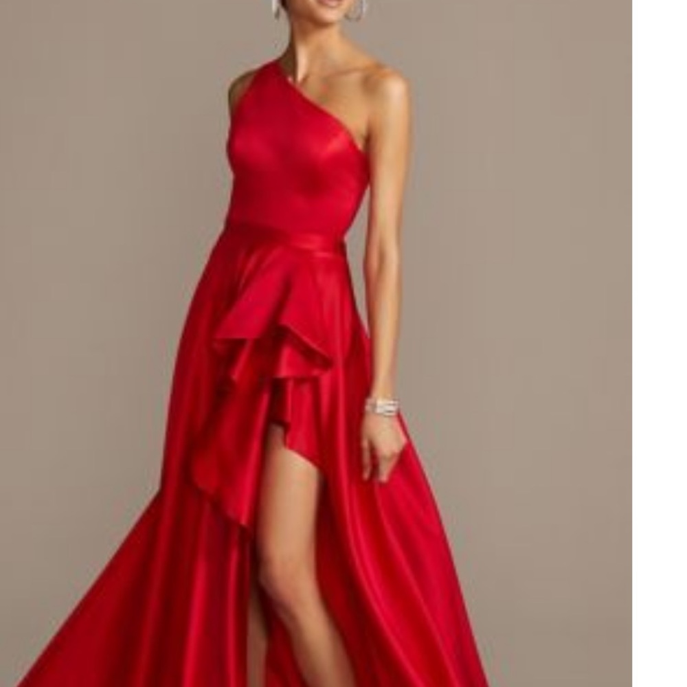 Red formal gown